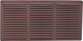 Master Flow EAC16X4BR Undereave Vent, 24 sq-ft Net Free Ventilating Area, Aluminum, Brown